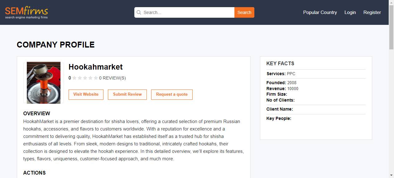 HookahMarket Profile